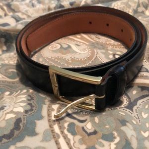 Black leather belt from Brooks Brothers